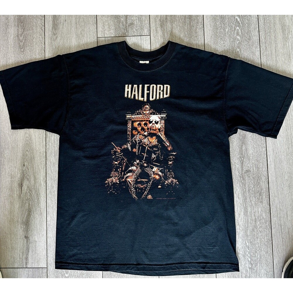 Vtg 2000 Rob Halford Metal God T-Shirt Fruit of the Loom Heavy Metal - XL